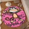Monkey Blowing Bubble  Round Rug for Livingroom,Bedroom, Palyroom, Chair Rug, Area rug, Circle Carpet, Large Size Fan Christmas gift