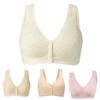 Women's Sports Front Closure Extra-Elastic Breathable Lace Trim Bra