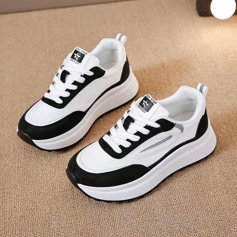 2024 Autumn Running Shoes Women Thick Sole Casual Shoes 2024 Platform Sneakers Woman Designer Shoes Flat Walking Shoes for Women