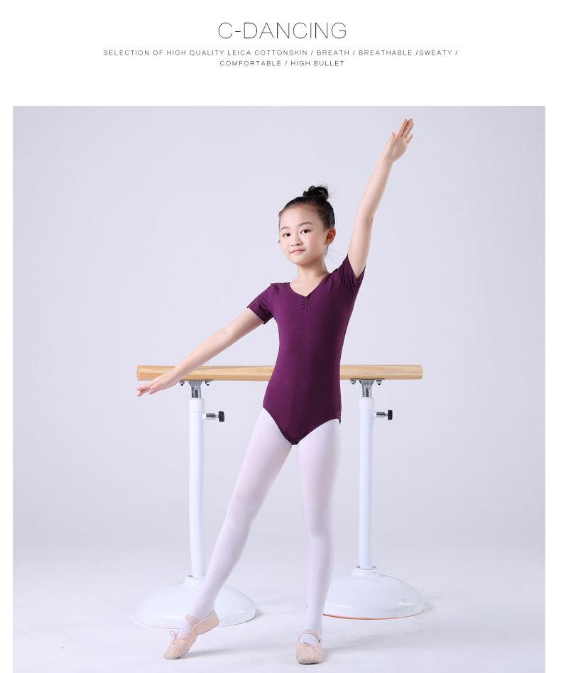 Летняя одежда для танцев с коротким рукавом Yiling Ballet для девочек - Летние модели для детских тренировок