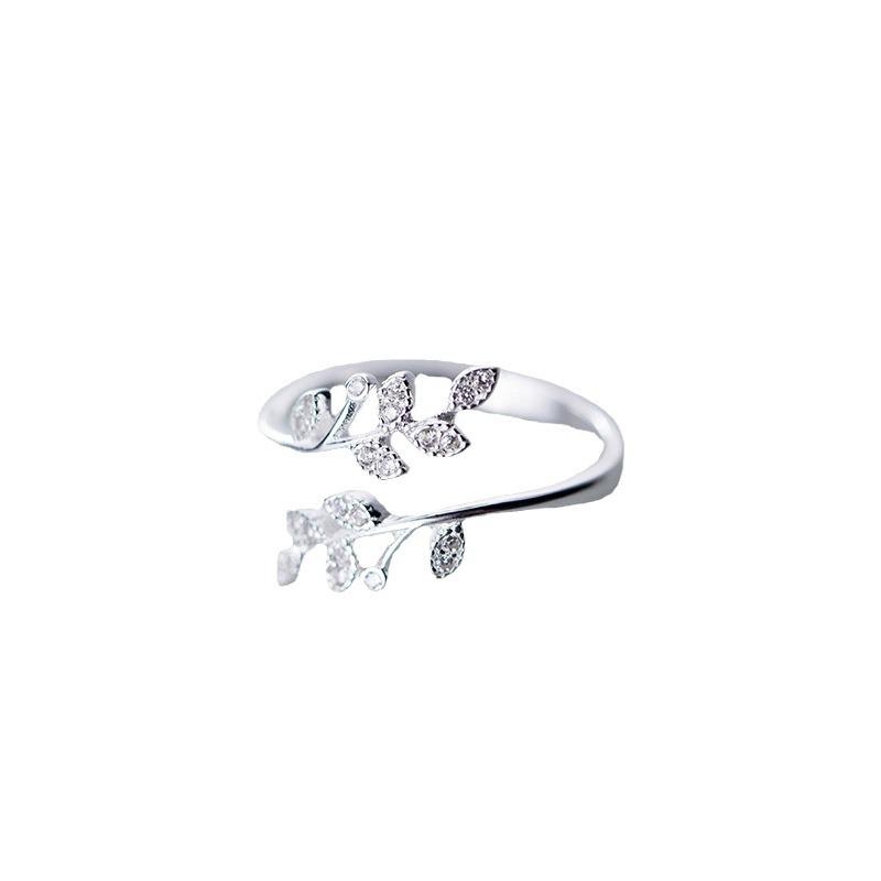 Japanese & Korean Adjustable Leaf Ring - Simple, Fashionable Design