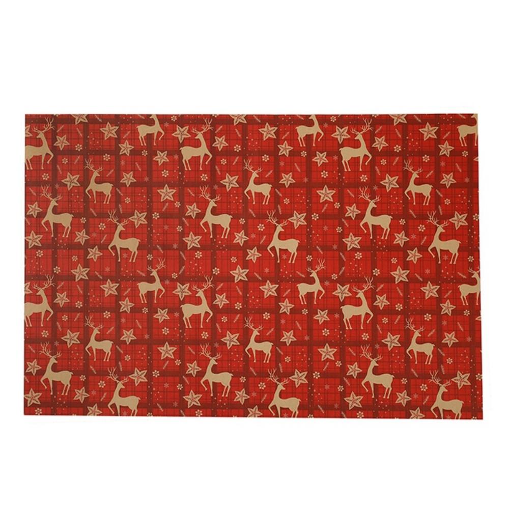 Santa Claus Wrapping Paper Wrinkle-Resistant Bell Pattern Paper Christmas Gift Wrapping Paper Eye-Catching For Home Decoration