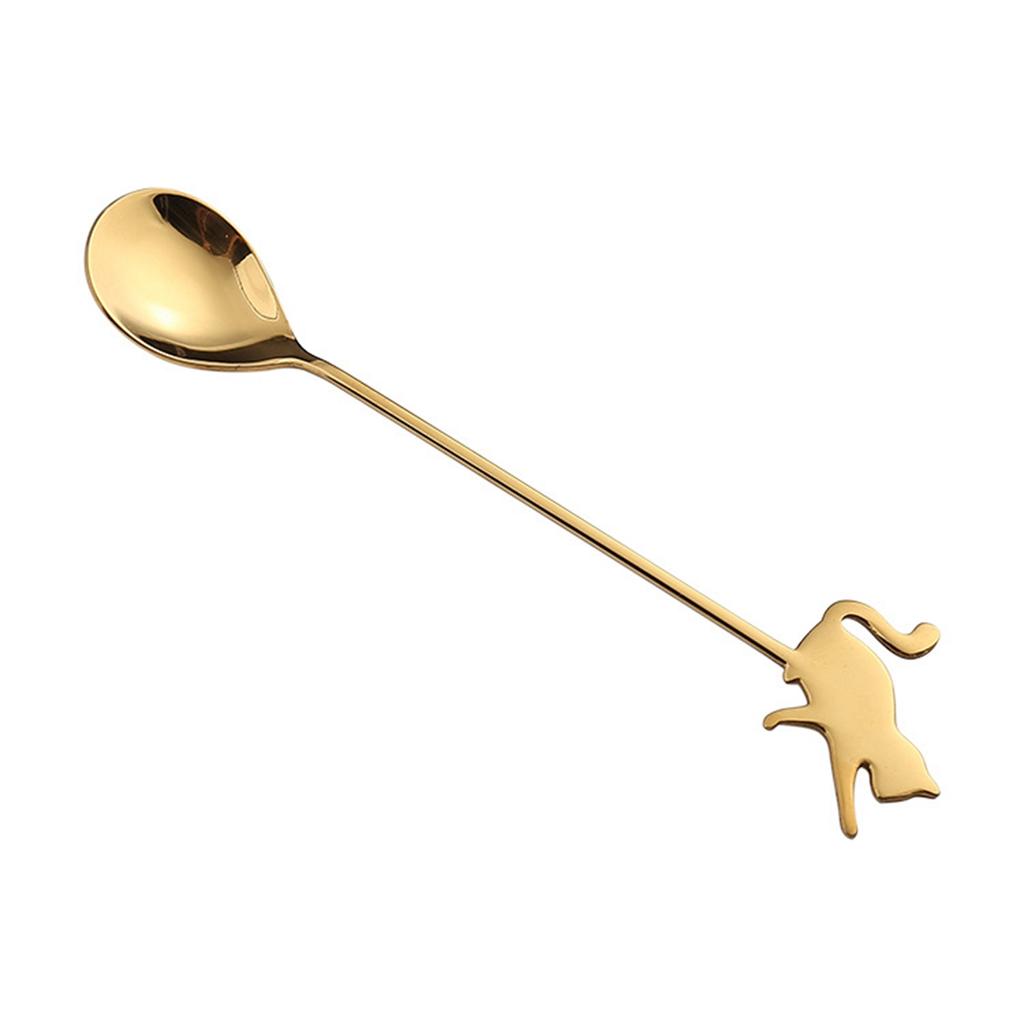 Cute Stainless Steel Mixing Home Drinking Stirring Tool Teaspoon Milk Spoon Coffee Accessories