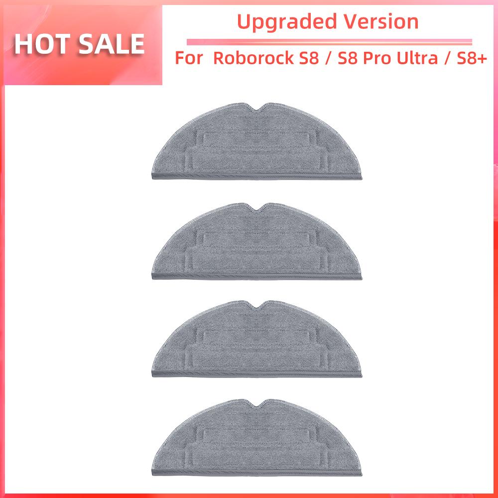 Совместимость с Roborock S8 / S8 Pro Ultra / S8+ Робот-пылесос Основная боковая щетка Фильтр HEPA Насадка для швабры Пылесборник Аксессуары Запасная часть