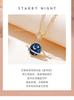 Koski S925 Silver Blue Planet Necklace