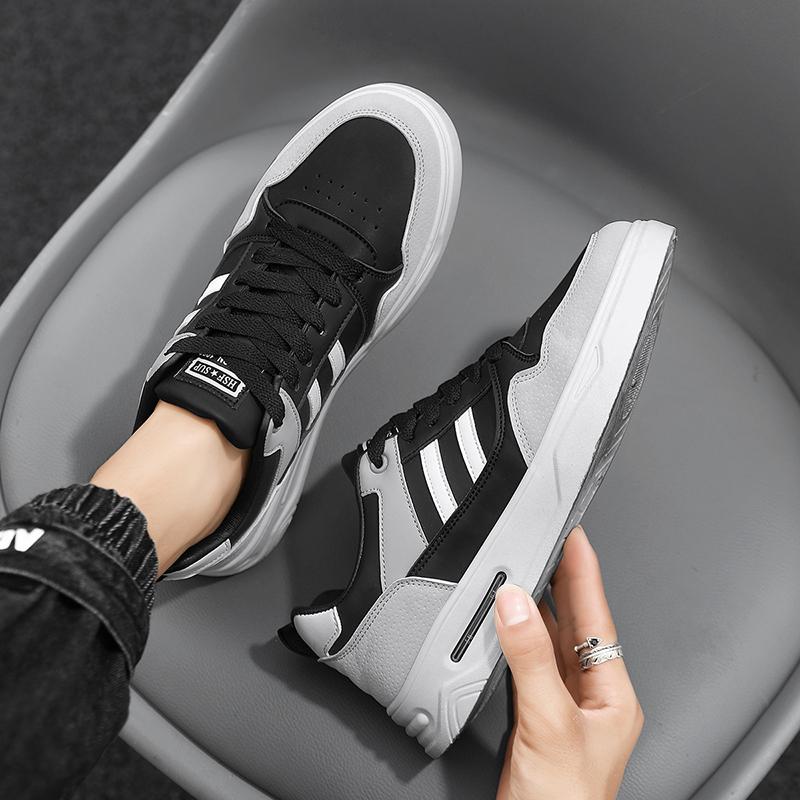 Модная кеда мужская вулканизированная повседневная на четыре сезона молодежная модная новый стиль классическая базовая износостойкая водонепроницаемая мужская обувь