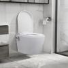 VidaXL Wall-mounted Rimless Toilet with Bidet Function Ceramic White