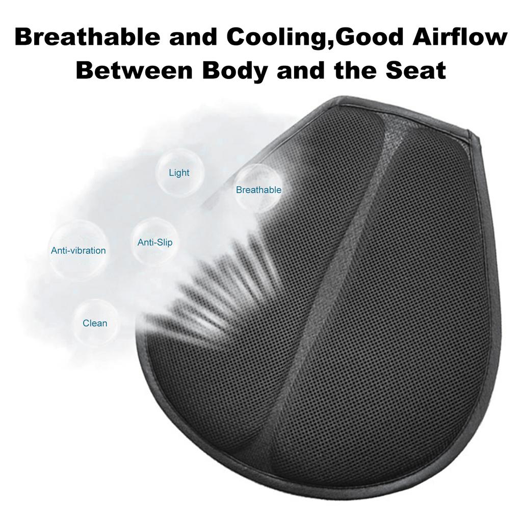 Пятислойная гелевая подушка для сиденья с охлаждающей сеткой, дышащая ткань, антивибрационные аксессуары для мотоцикла