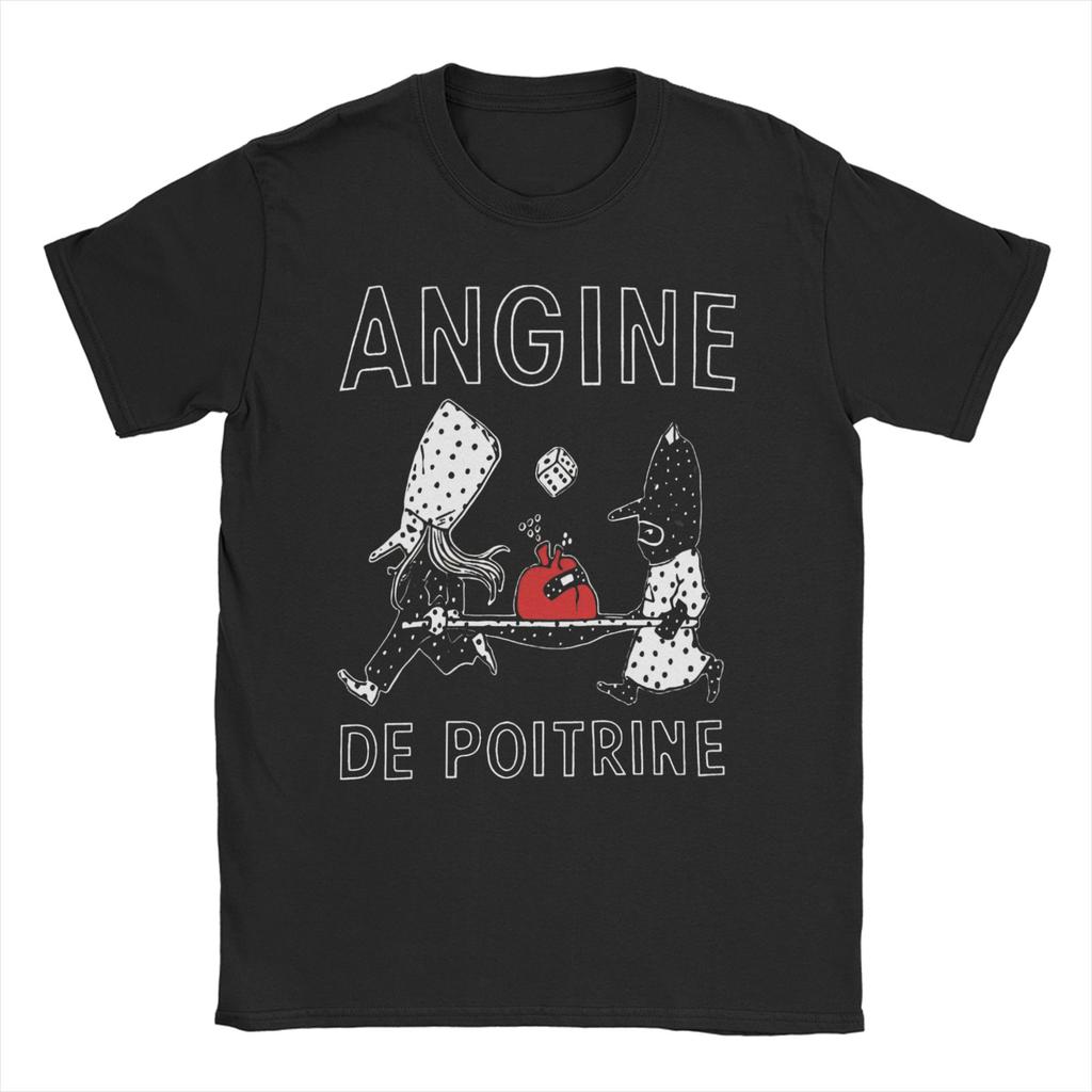 Unisexs Unisexs Angine De Poitrine Rock Band T Shirt Pure Cotton Fashion TShirt Clothing Outfits
