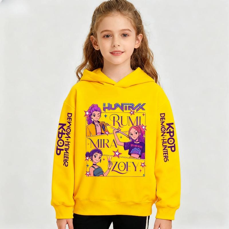 Мультяшные толстовки с капюшоном для девочек на осень и зиму, теплые, удобные и мягкие, модная одежда