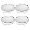 4pcs Car Wheel Center Cap Modified 59MM Front/rear/right/left Wheel Cover Tire Cover Small Wheel Cover Silver 15x59mm Auto Acces