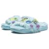 LiNing Disney Monsters University X  Ln Slipper Se Fleece Comfortable Versatile Slide Sandals Women Footwear Blue AGAT024-1