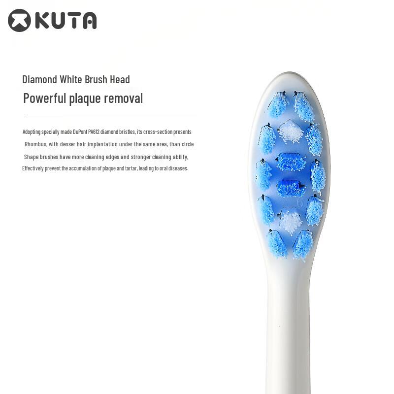 KUTA P9 Electric Toothbrush Replacement Brush Heads (4-Pack)