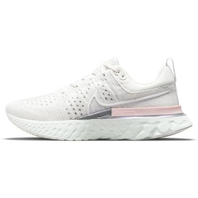 React Infinity Run Flyknit 2 Platinum Tint Женские кроссовки Белый едва-зеленый металлик-серебристый CT2423-007