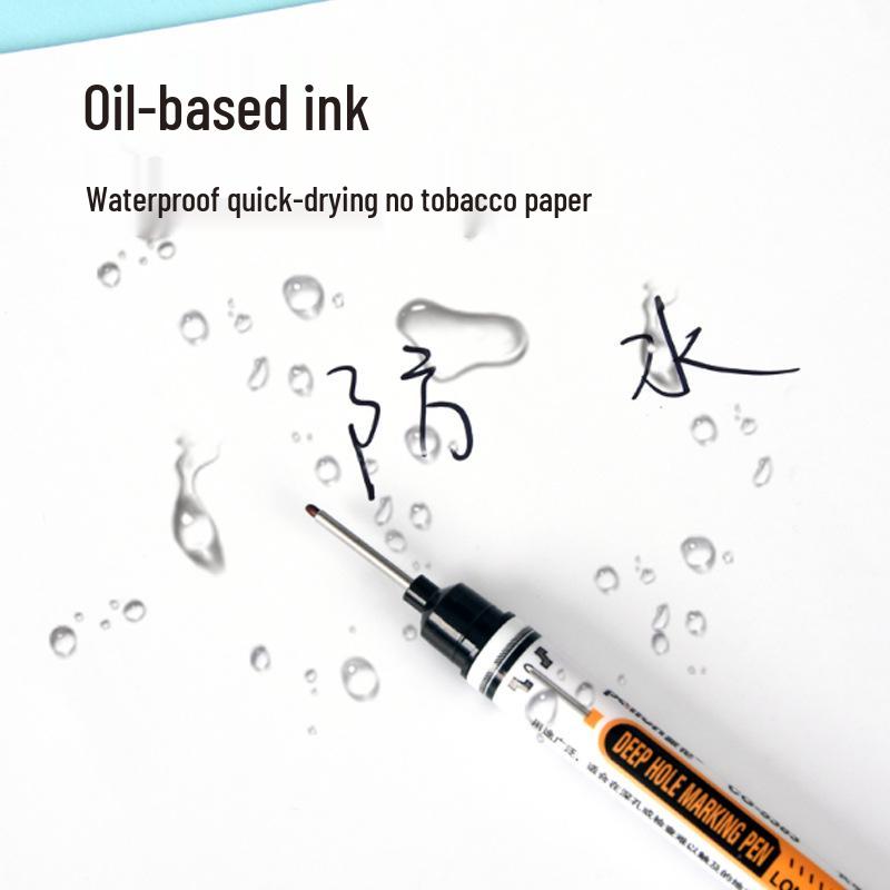 Waterproof Deep Hole Marker Pen for Woodworking and Tile Construction