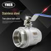 Two-Piece Stainless Steel Threaded Ball Valve Q11F-16P 1000WOG