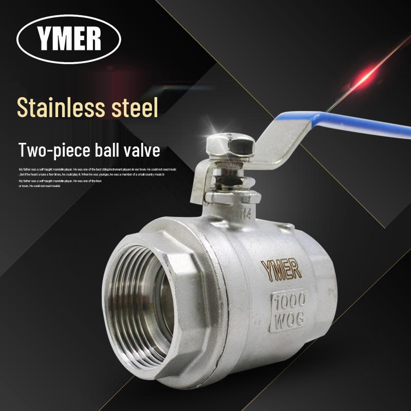 Two-Piece Stainless Steel Threaded Ball Valve Q11F-16P 1000WOG
