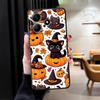Чехол для Xiaomi Redmi Note 9S 9 10 11 12 Pro 11s 13 14 Pro Plus 12s 10S 7 8 Черный Мягкий Чехол для Телефона Тыква Кошка