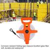 Open Reel Measuring Tape, 328 Feet, 100 Meters, Fiberglass Tape Measure, Retractable Folding Long Tape with Hand Crank - Open Tape Measure for Track a