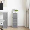 Sideboard with Drawers Grey Sonoma 10 x 8.7 x 27.4 in (W x D x H)