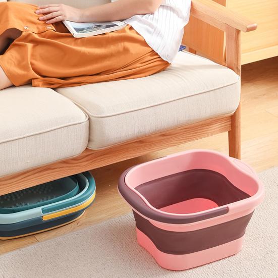 Ведро для ванны для ног 13 л/15 л с переносной ручкой, удобная складная ванна для купания ног для домашней ванной комнаты