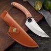 Stainless Steel Hand Forged Boning Knife Kitchen Knife Butcher Knife Camping Fruit Barbecue Outdoor Portable