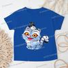 Cartoon Tiger Print KPop Demon Hunters T-shirt Boys Girls Funny Crewneck Casual Short Sleeve Anime Streetwear Korean Ulzzang Tee