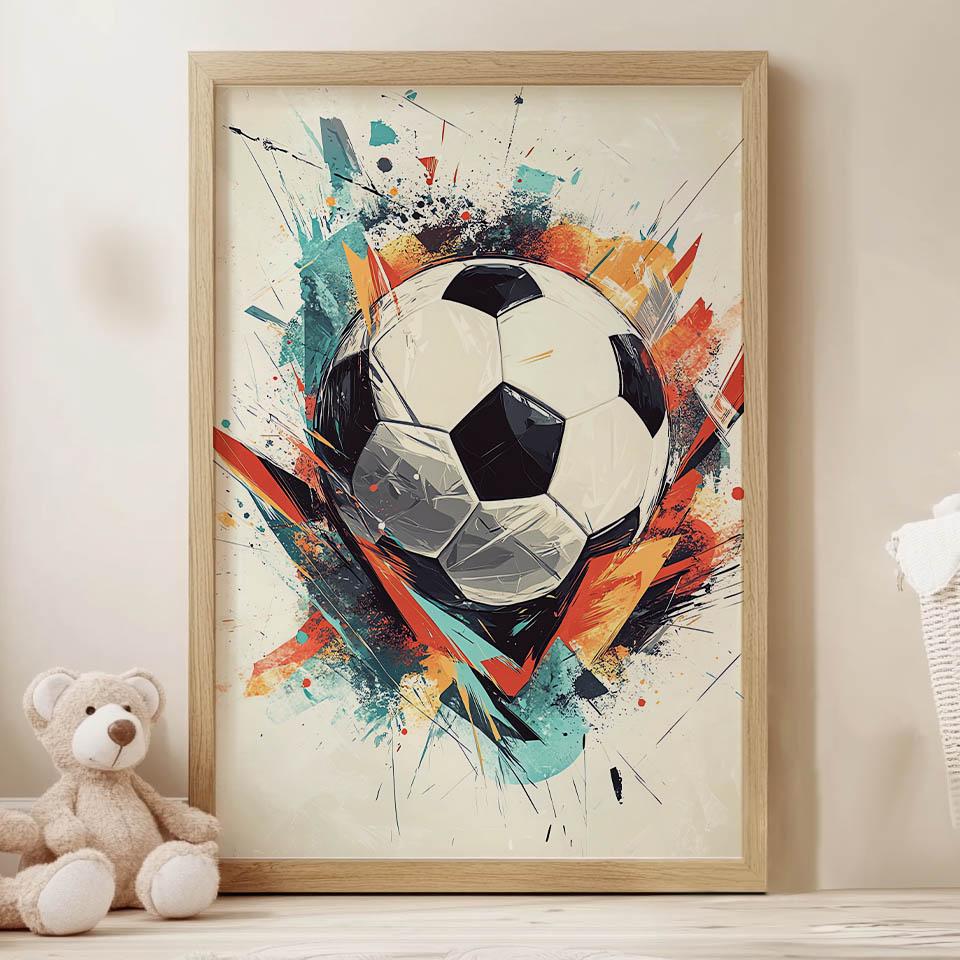 Plakat Piłkarska Energia Plakat Piłkarska Energia, 50X70 Cm, Bez Ramy, Papier Matowy 230 Gsm