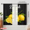2 шт. 2D плоская печать Шторы Напиток Лимон Свежие Фрукты Полиэстер Без Электричества Украшения для Вечеринки Использование для Помещения