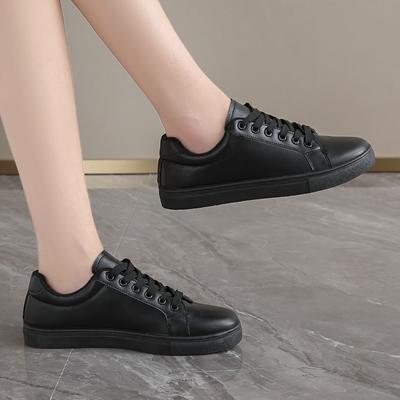 Весна и осень Новые туфли на плоской подошве Модная обувь Универсальные весенние и осенние спортивные повседневные маленькие белые туфли