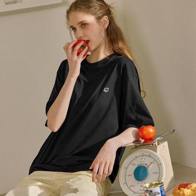[NEW BUDDY] Футболка с логотипом New Buddy Relax Fit - черная