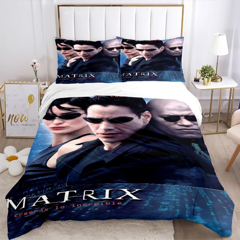 Matrix Trilogy Print 3Pcs Bedding Setduvet Cover With 2 Bedropillowcase Home Birthday Gift