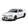 1/24 Nissan Skyline GTR-R34 «Форсаж», модель автомобиля из сплава, звуковой свет, коллективный миниатюрный Voiture, литой под давлением игрушечный автомобиль для мальчиков