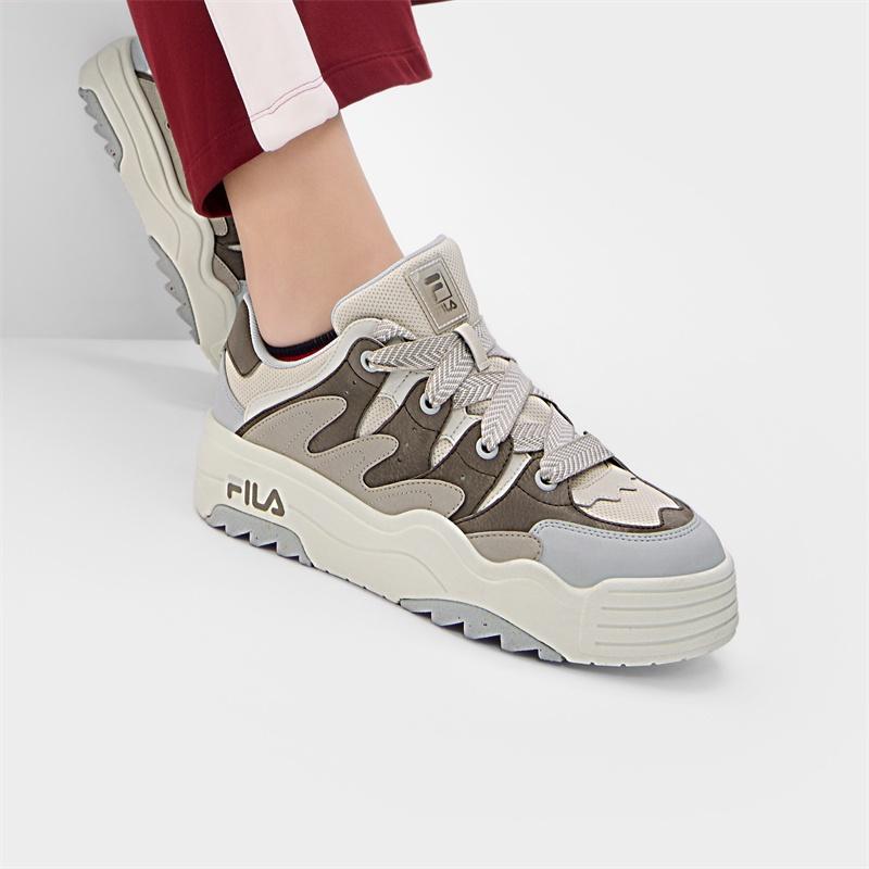 FILA Rosetta Low top Skateboard Shoes Women's Gray Brown F12W431204FBA