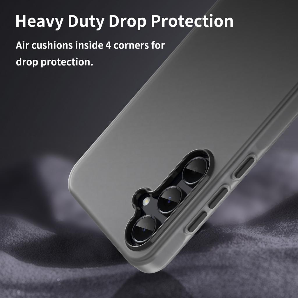 For Samsung Galaxy A55 5G Case TPU+PC Phone Back Cover Matte Translucent Design