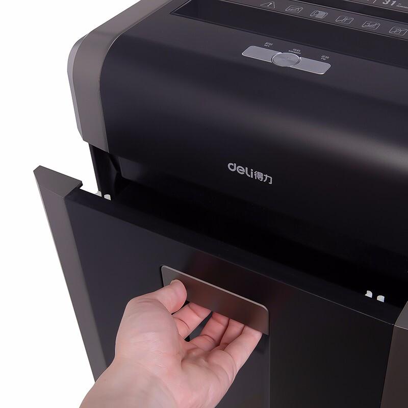 Deli 14403 Heavy-Duty Cross-Cut Office Paper Shredder CN plug (adapter included)