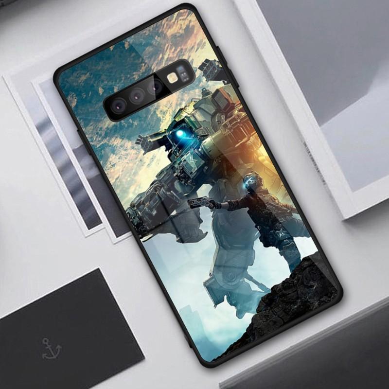 Крутой игровой чехол Titanfall2 для телефона Samung A32 A51 A52 NOTE 10 20 S10 S20 S21 S22 Pro Ultra Black PC Glass Phone Cover