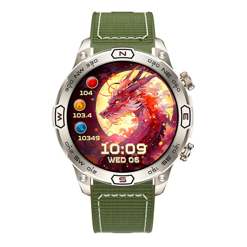 SCIONE Умные часы с пульсометром Bluetooth, голосовым помощником, компасом, фонариком, шагомером, спортивными часами на открытом воздухе