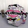 Sanrio Kuromi Design Automatic Opening and Closing Cartoon Umbrella - Lightweight 3-Fold Design, Suitable for Fans, Travel, Daily Use - Official Produ
