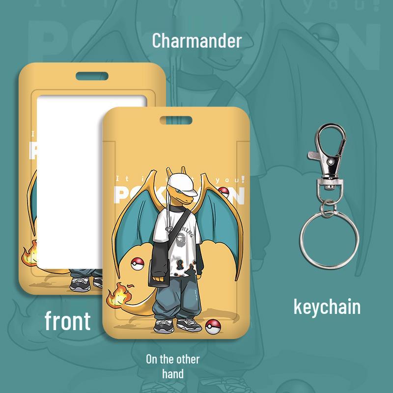 Cartoon Lanyard ID Holder for Students: School, Bus, Meal, or Work Badge