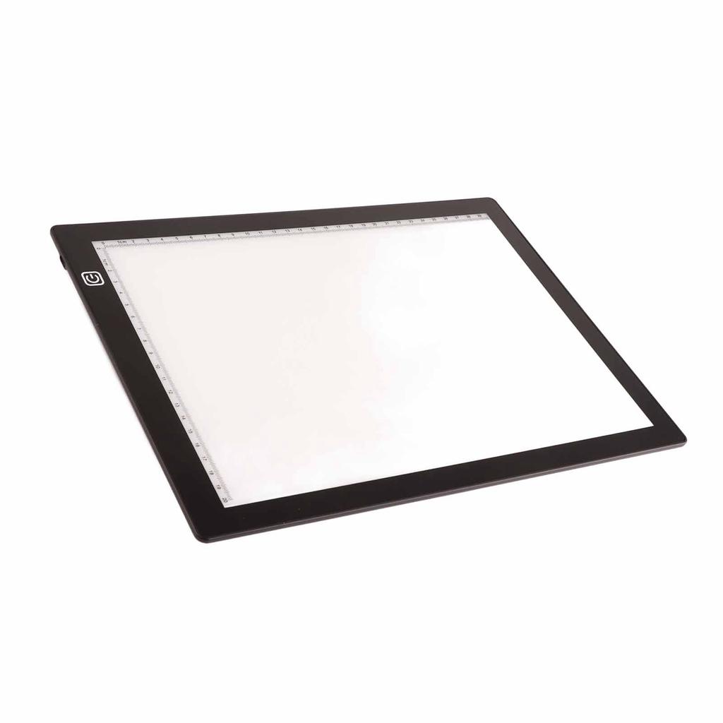Copy Board A4 LED Light Transparent Animation Art Portable Drawing Tool A4‑J02 Hemming
