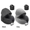 Noon Break U-Shape Head Rest Neck Pillow Airplane Pillow Neck Sleeping Cushion Hooded Travel Pillow
