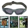 Metal Mesh Eye   CS Game Glasses With   Strap(  Green)