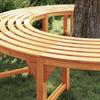 Tree Bench 2 pcs Natural 160 x 80 x 45 cm Solid Eucalyptus Wood