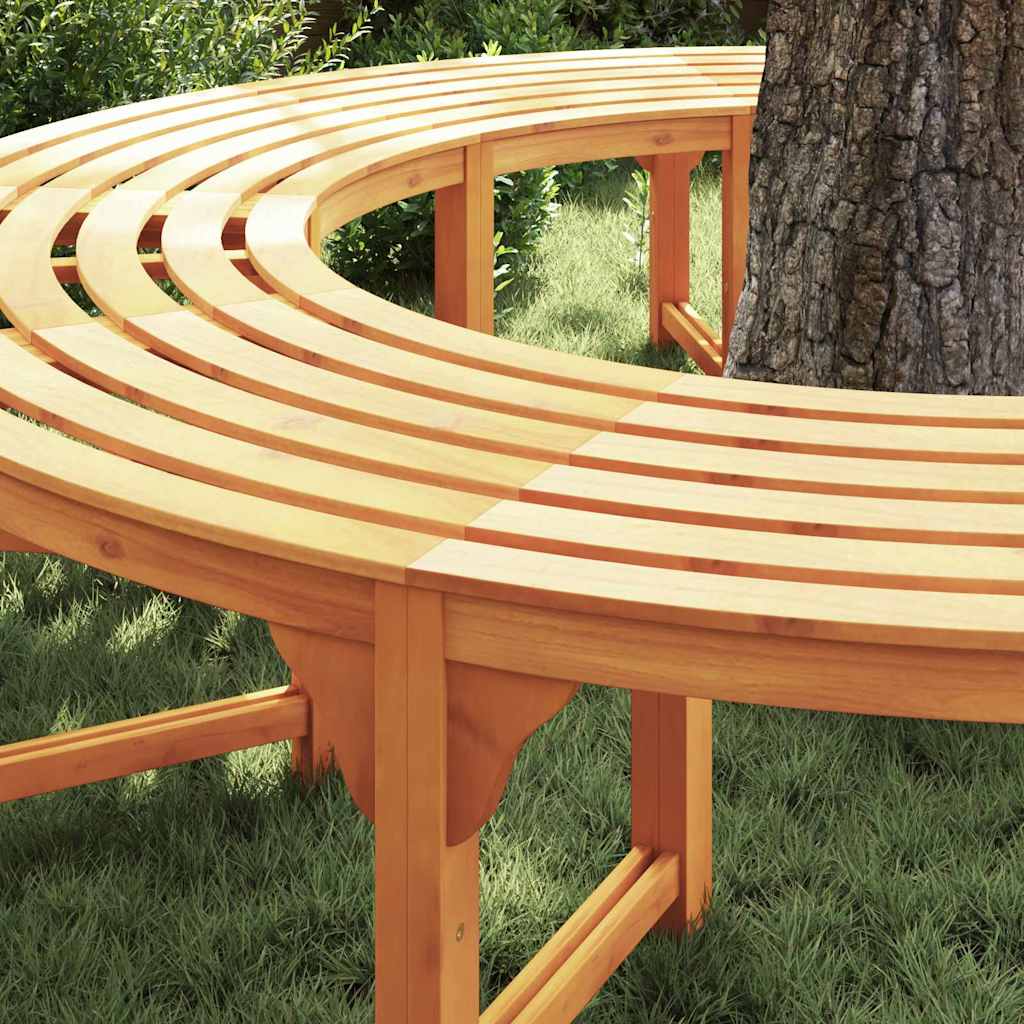 Tree Bench 2 pcs Natural 160 x 80 x 45 cm Solid Eucalyptus Wood
