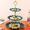 European Three-Tier Plastic Fruit & Cake Stand for Weddings & Holidays