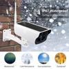 Solar WiFi IP Camera 1080P HD Outdoor Charging Battery Wireless Security Camera PIR Motion Detection Bullet Surveillance CCTV