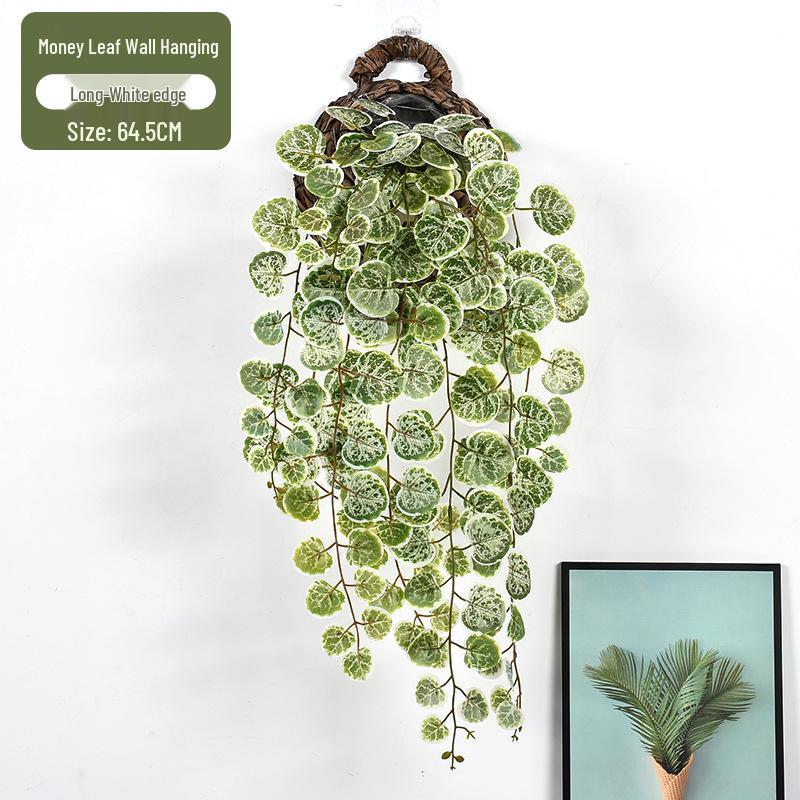 High-Quality Eucalyptus Vine Wall Hanging - Realistic Indoor Greenery & Money Leaf Decoration