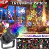 16 Patterns Christmas Projector Lights Rotatable Christmas Decoration Outdoor/Indoor Led Projector for Holiday Party Xmas Decor