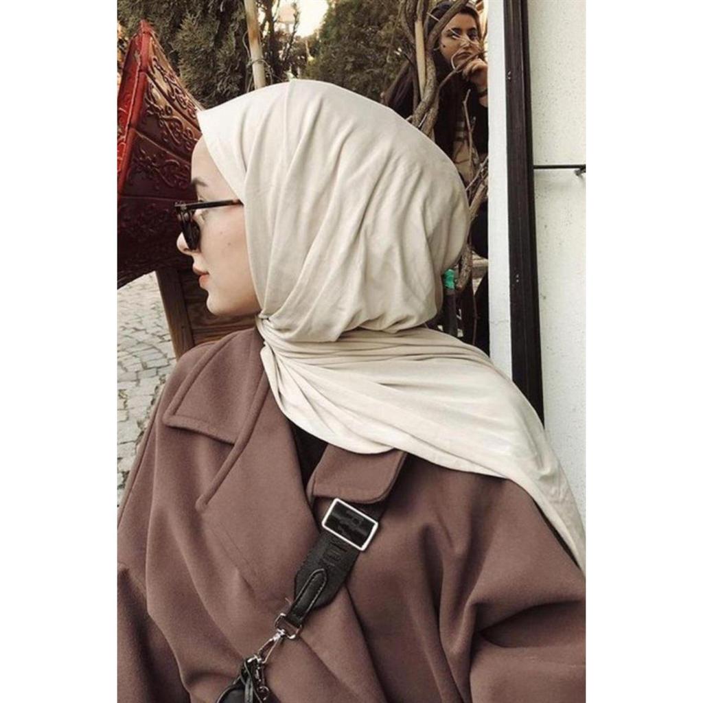 Premium Jersey Hijab Stone